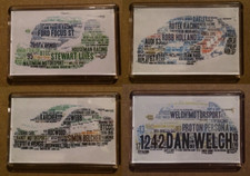 BTCC Lines Holland Belcher Welch Team AON Colour Car Word Art ~ Fridge Magnet