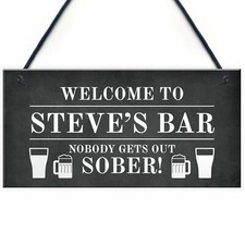 FUNNY PERSONALISED Bar Sign