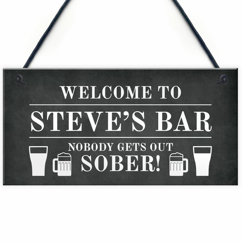 Funny personalised bar sign - funny,