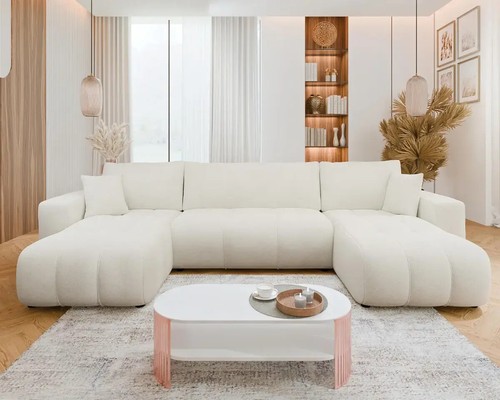Shaped corner sofa bed - u-shaped,