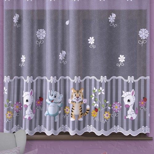 Kids curtain zoo animals sold - curtain,