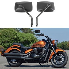 Black Rectangular Motorcycle Mirrors For Suzuki Boulevard C90 C50 M109R M50 M90
