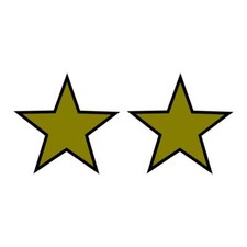 2 x Outlined Star Stickers Car