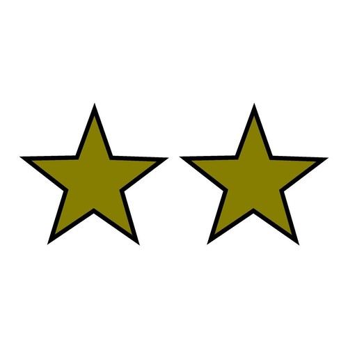 Outlined star stickers car - 2,