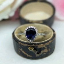 14ct sapphire and diamond - 14ct,