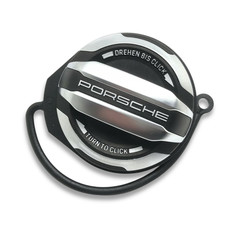 Fuel Cap Tank Brushed Silver