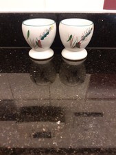 Denby Vintage Denby Greenwheat Wheatsheaf Egg Cups x 2