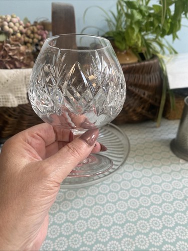 Crystal cut glass brandy - cut,