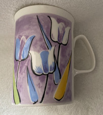 Rose of England Bone China Mug. Enhanced Original Design. Pastel. Tulips.