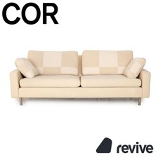 Cor Conseta Fabric Two-Seater Cream Beige Sofa Couch