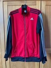 Adidas Trackie Top, Red and