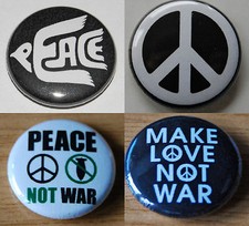 PEACE Button Badge 25mm/1 inch
