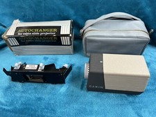 WALZ CABIN Slide Projector 36x 24mm slides old Vintage with autochanger + box