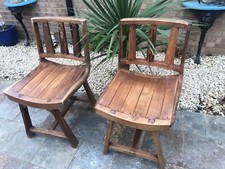 2 Bespoke Garden Chairs Unique 
