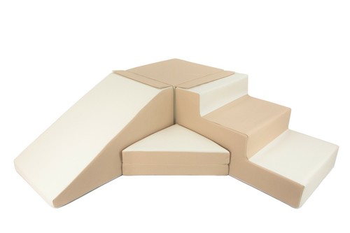 Step and slide - beige, white
