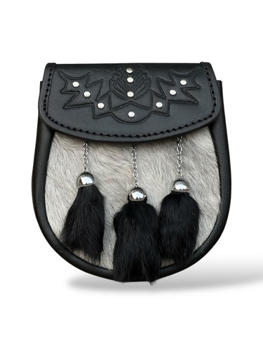 Men scottish black - scottish, leather