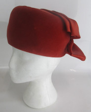 Edna Wallace England "TRIKKI" Vintage Hat With Big Bow Approx. 18 x 18 x 12.5 Cm