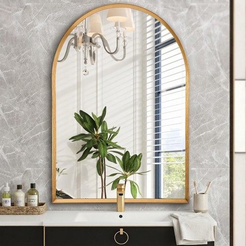 Stylish gold arch mirror - stylish,