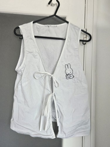 Miffy embroidered white tie - miffy,