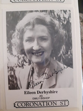 Eileen Derbyshire Coronation Street Signed Cast Card Photo