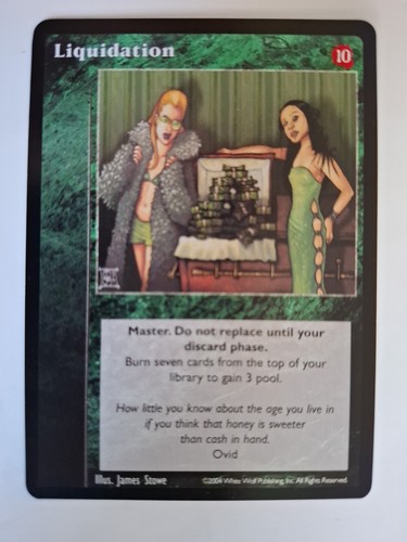 Liquidation vtes vampire jyhad - liquidation,