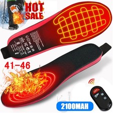 2025 Rechargeable Heated Insoles Electric Heated Shoe Insoles Winter Foot Warmer