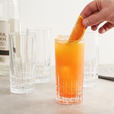 12 CT Crystal Long Glasses