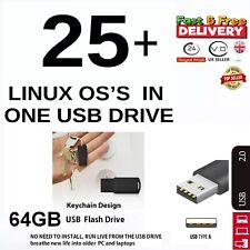 25+ Linux OS in  64GB USB