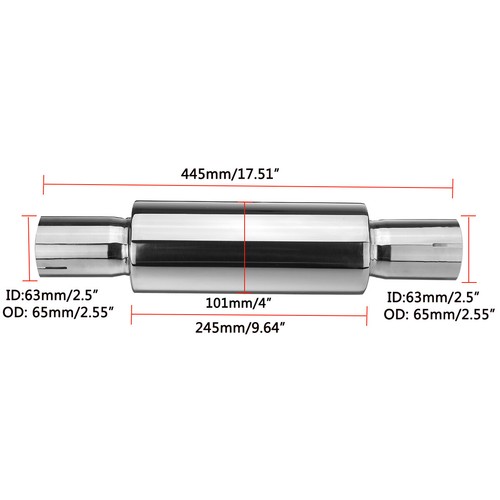 Exhaust round resonator - round,