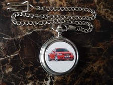 AUDI TT CHROME POCKET WATCH WITH CHAIN (NEW) 