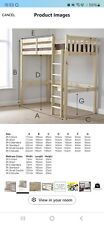 Loft bed in pine colour, bought from Amazon, excellent condition only had a year