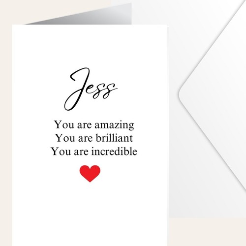 Personalised card you - personalised, are