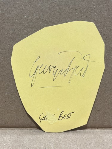Signed george best man utd - best,