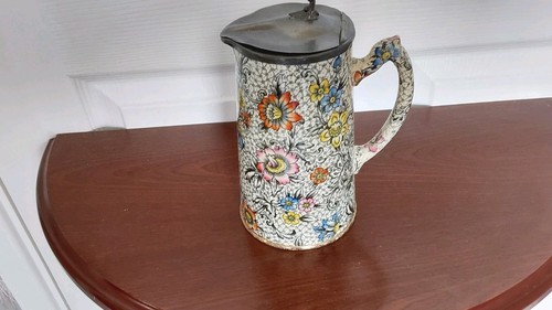 Vintage chinze ceramic pewter - chinze,