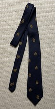 Vintage  Pre 1997 Royal Hong Kong Yacht Club RHKYC Tie With Crown And Dragon