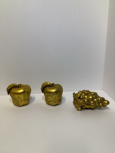 Gold fruit decoration lot 3 - lot, of