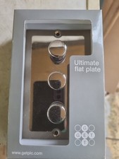 3 Gang 2 Way 250w Dimmer Switch. Polished Chrome. Boxed, Unused