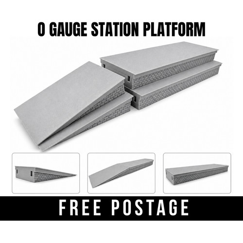 Gauge station platform set - o,