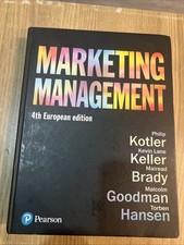 Marketing Management 4th European Edition Paperback Book