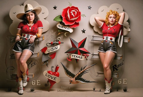 Sailor jerry tattoo - tattoo, art