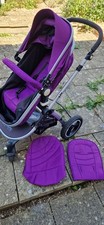 i safe travel system purple pram pushchair buggy