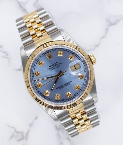 Gents steel gold rolex - steel,
