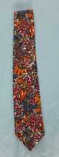 University of Oxford collection floral pattern cotton tie 8cm wide at blade