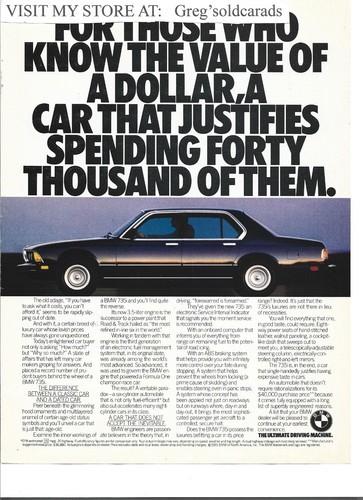 Original 1985 bmw 735i - bmw, vintage