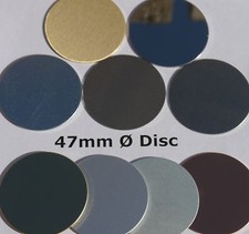 2 x 47mm Ø Sheet Metal Blank Discs Fly Press Engraving Sheet Metal MIG TIG UK 