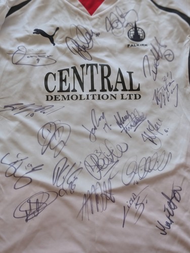 Falkirk signed match worn - falkirk, top
