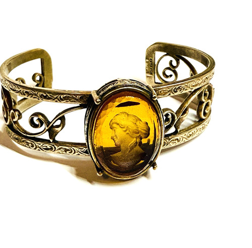 Vintage etasia amber glass - vintage,
