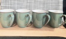 DENBY GREEN MUGS CUPS X 4