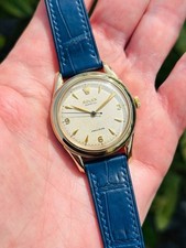 Rolex Perpetual Precision 34mm Vintage 1950s Solid gold Watch Box/ServicePapers