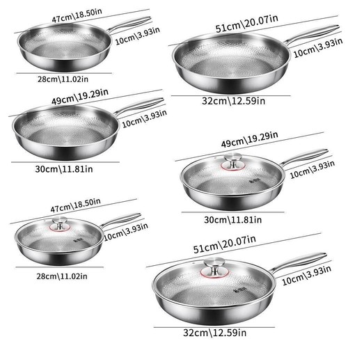 30cm pure titanium frying - 26-30cm,
